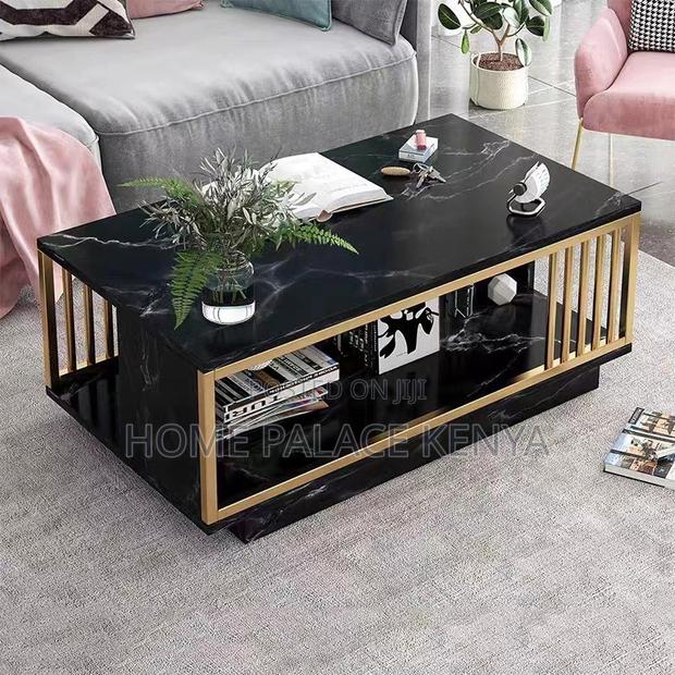 Coffee Table; Modern Rectangular Coffee Table for Sofa and Lounge - main view