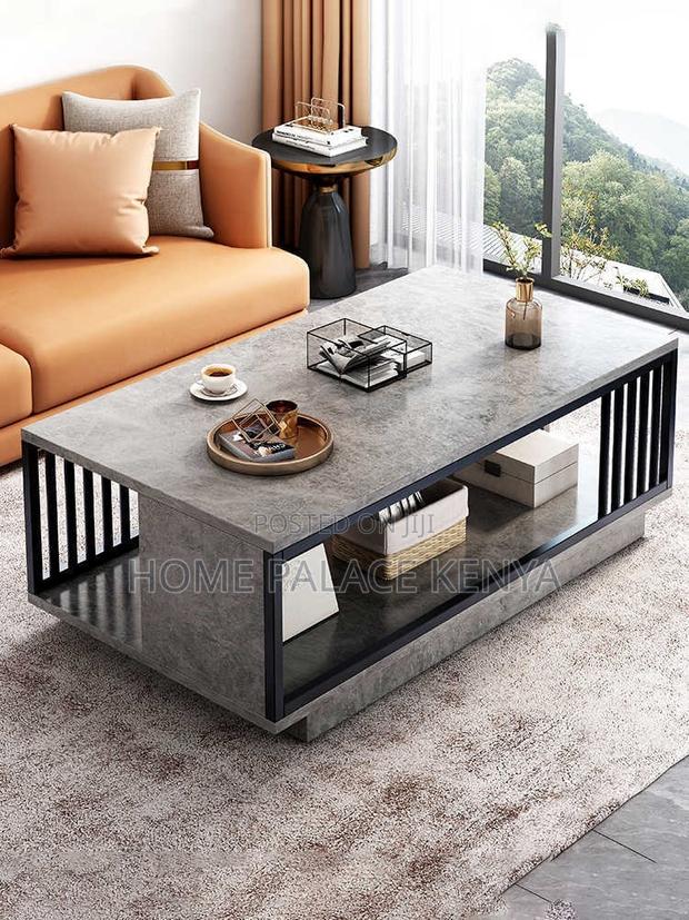 Coffee Table; Modern Rectangular Coffee Table for Sofa and Lounge - thumbnail 8