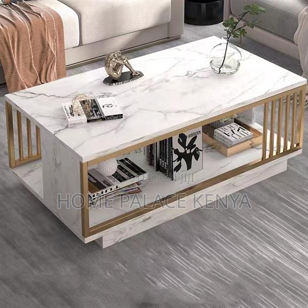 Coffee Table; Modern Rectangular Coffee Table for Sofa and Lounge - thumbnail 6