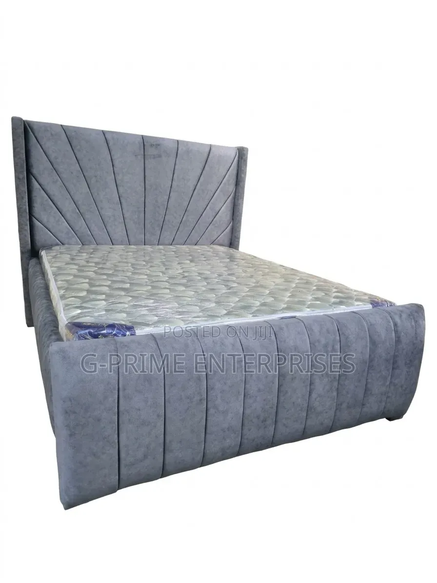 Modern Upholstery Bed Grey Bed
