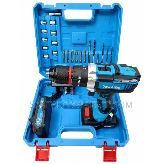 Makita 36V Li-Ion Cordless Drill Driver Kit Bits and Carrying Case