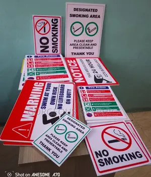 Signages ( A4 Size)