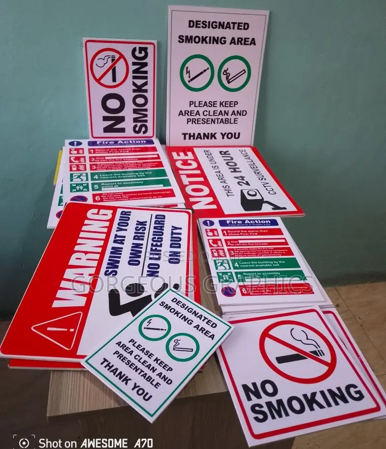 Signages ( A4 Size)