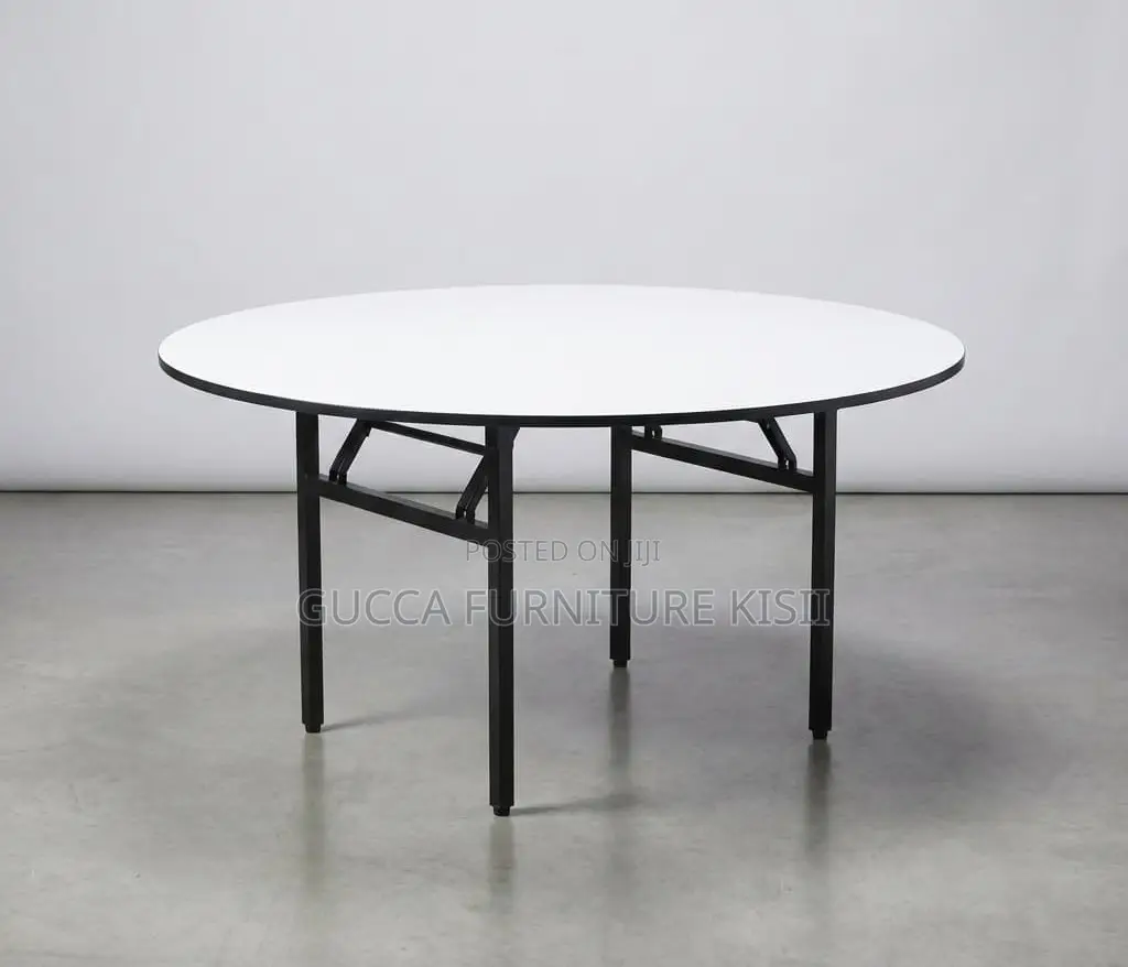 Multipurpose Round Table With Foldable Legs.