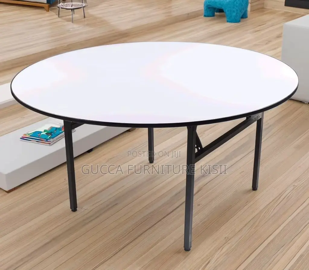 Multipurpose Round Table With Foldable Legs.