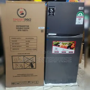Smart Pro SFR-150-DT-I Double Door Refrigerator, 121L - Silver