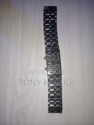 Dakota Fusion Mens Faceless Bracelet Watch With Hidden Digital Display