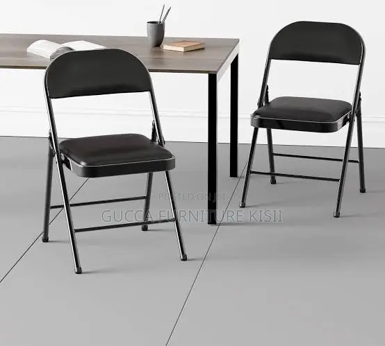 Armless Foldable Leatherette Lecture Chair.