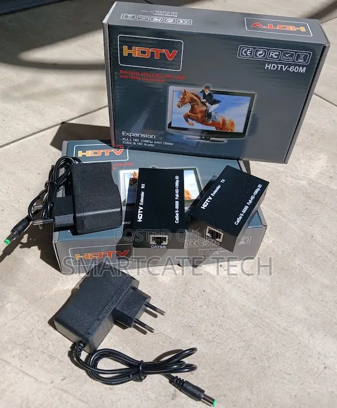 60M HDMI Video Signal Transmitter Receiver Over Network Cable Copy