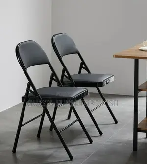 Armless Foldable Leatherette Lecture Chair.