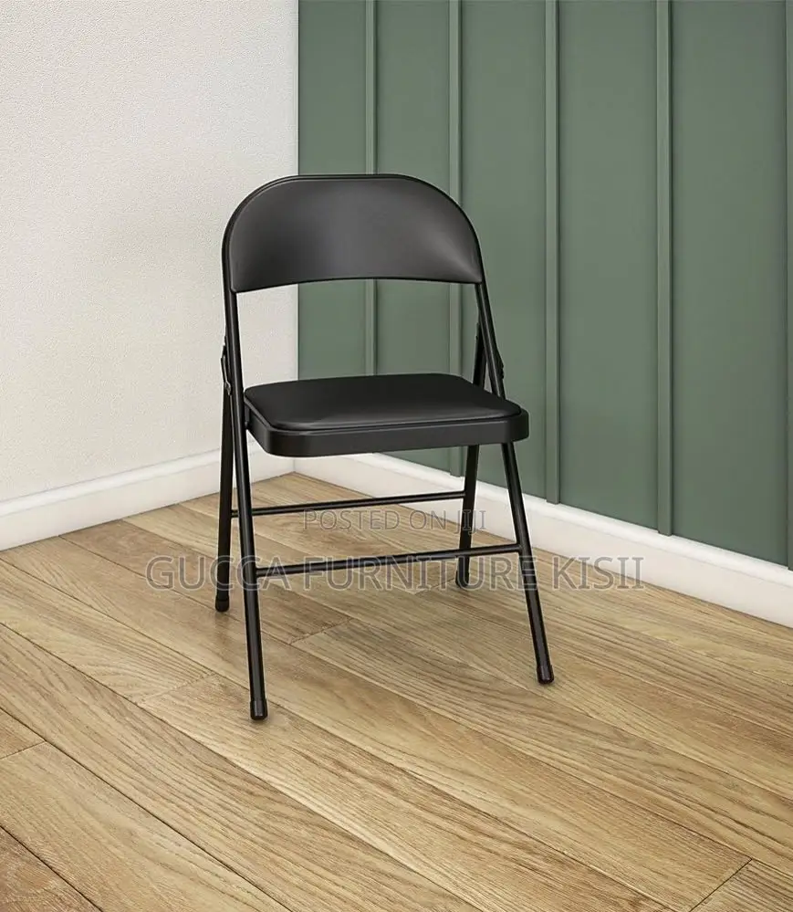 Armless Foldable Leatherette Lecture Chair.
