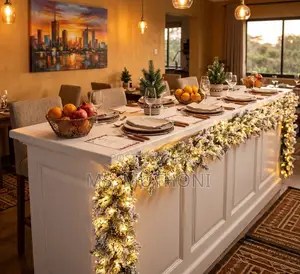 2.7M Classic Snowy Pinecone Pre-Lit Holiday Garland