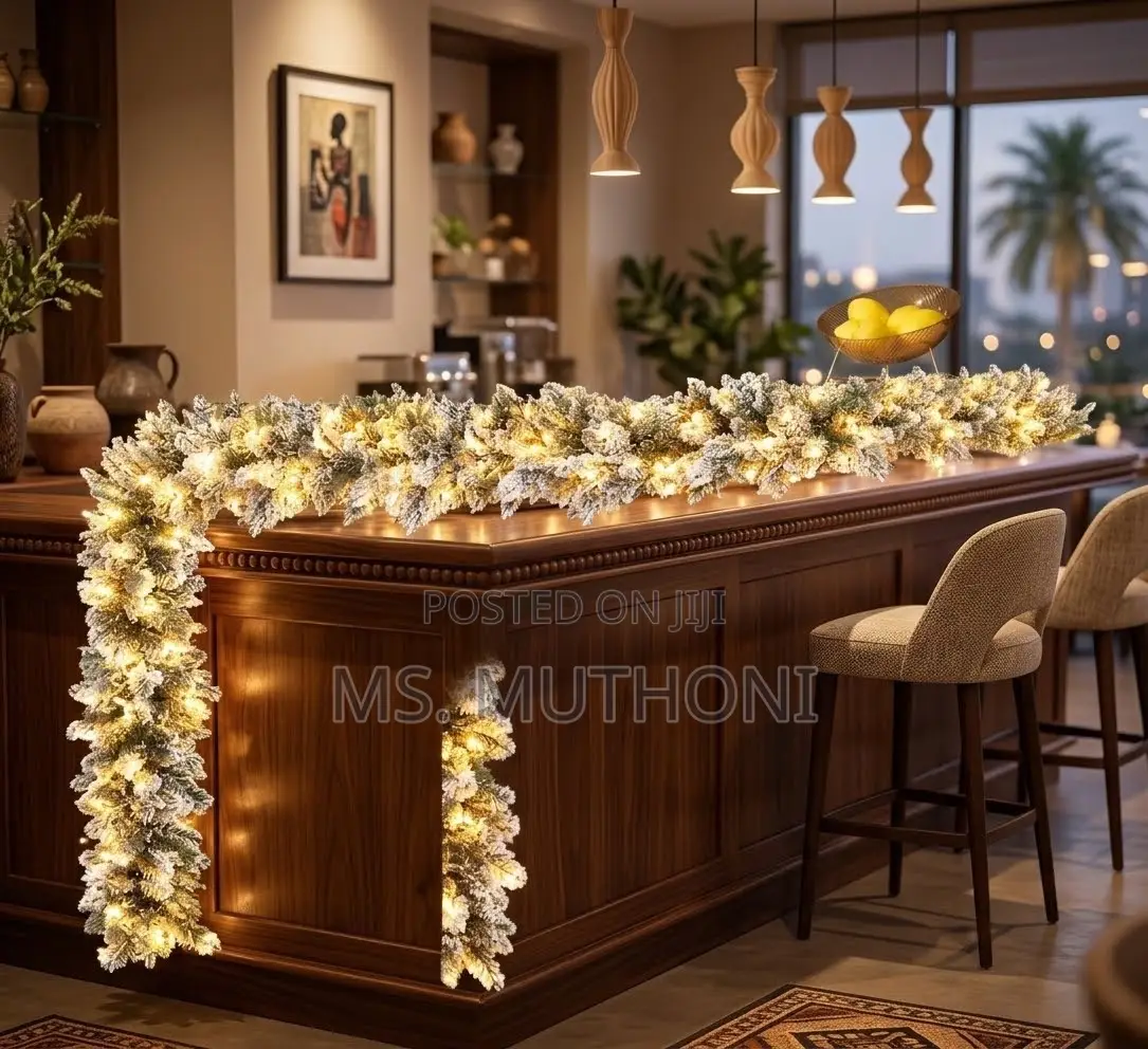 2.7M Classic Snowy Pinecone Pre-Lit Holiday Garland