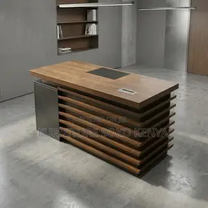 Executive Working Desk | 140cm Golden Modern Table