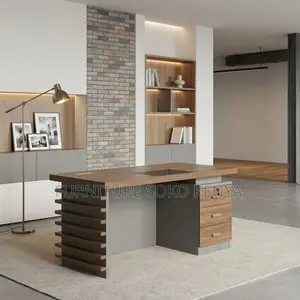 Executive Working Desk | 140cm Golden Modern Table