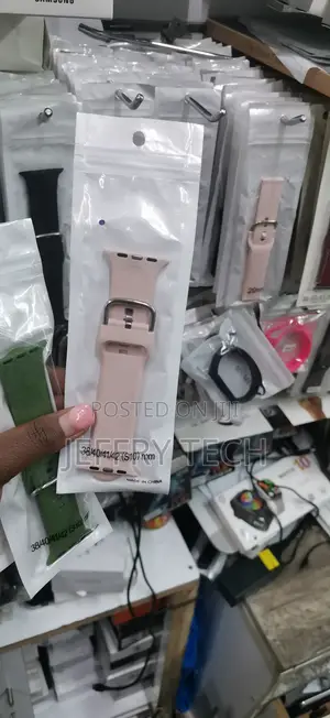 Pink Silicone Sport Band Is Compatible With Apple Watch Sizes 38mm