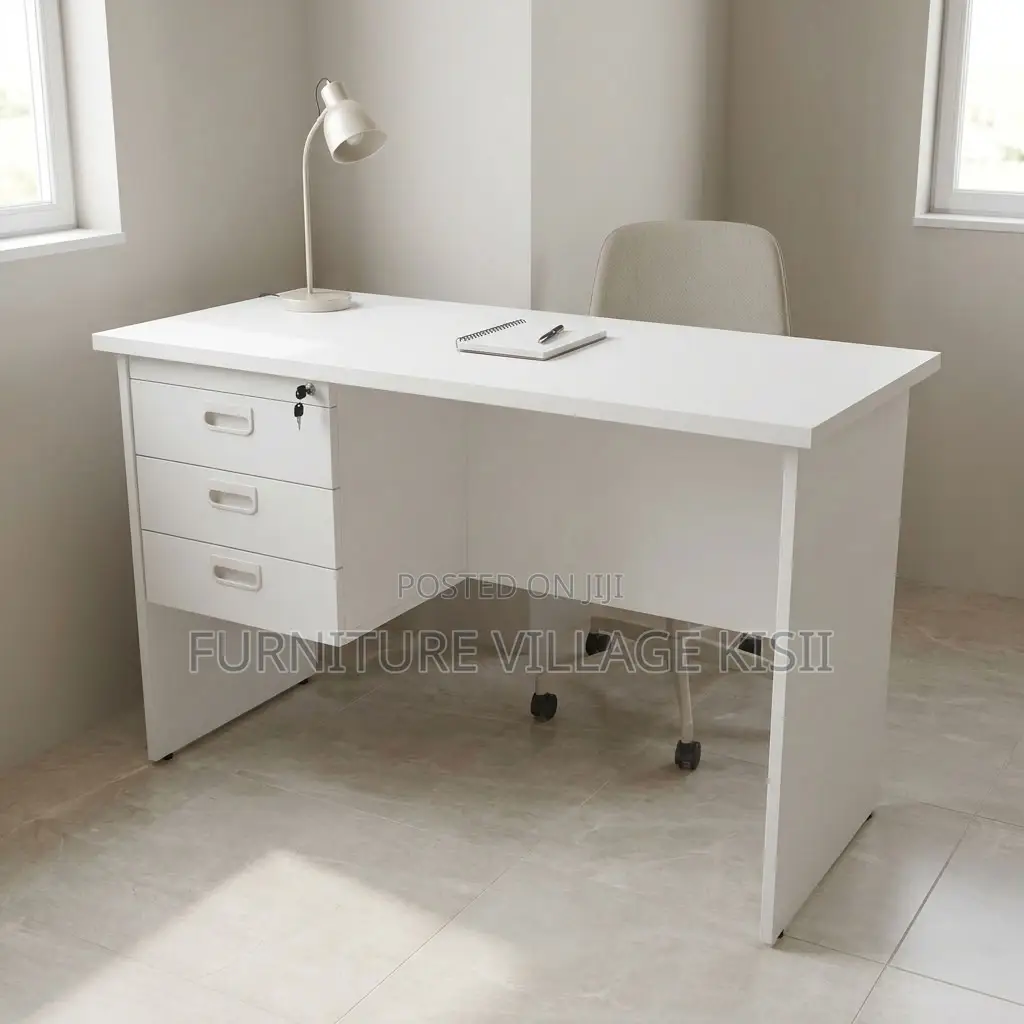 1.2m White Clerical Office Desk