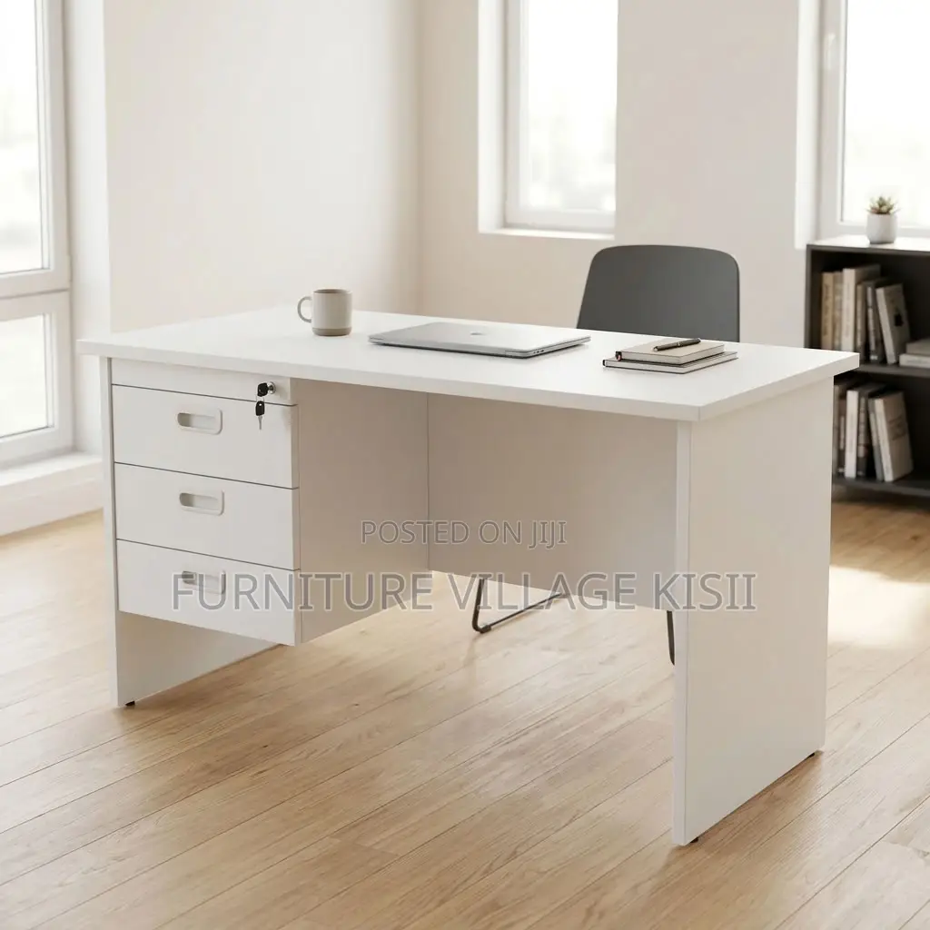 1.2m White Clerical Office Desk
