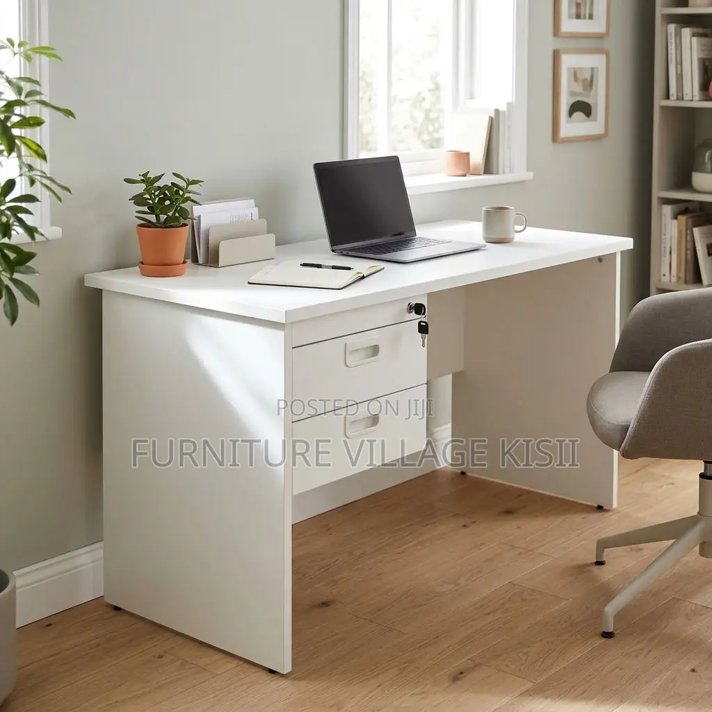1.2m White Clerical Office Desk