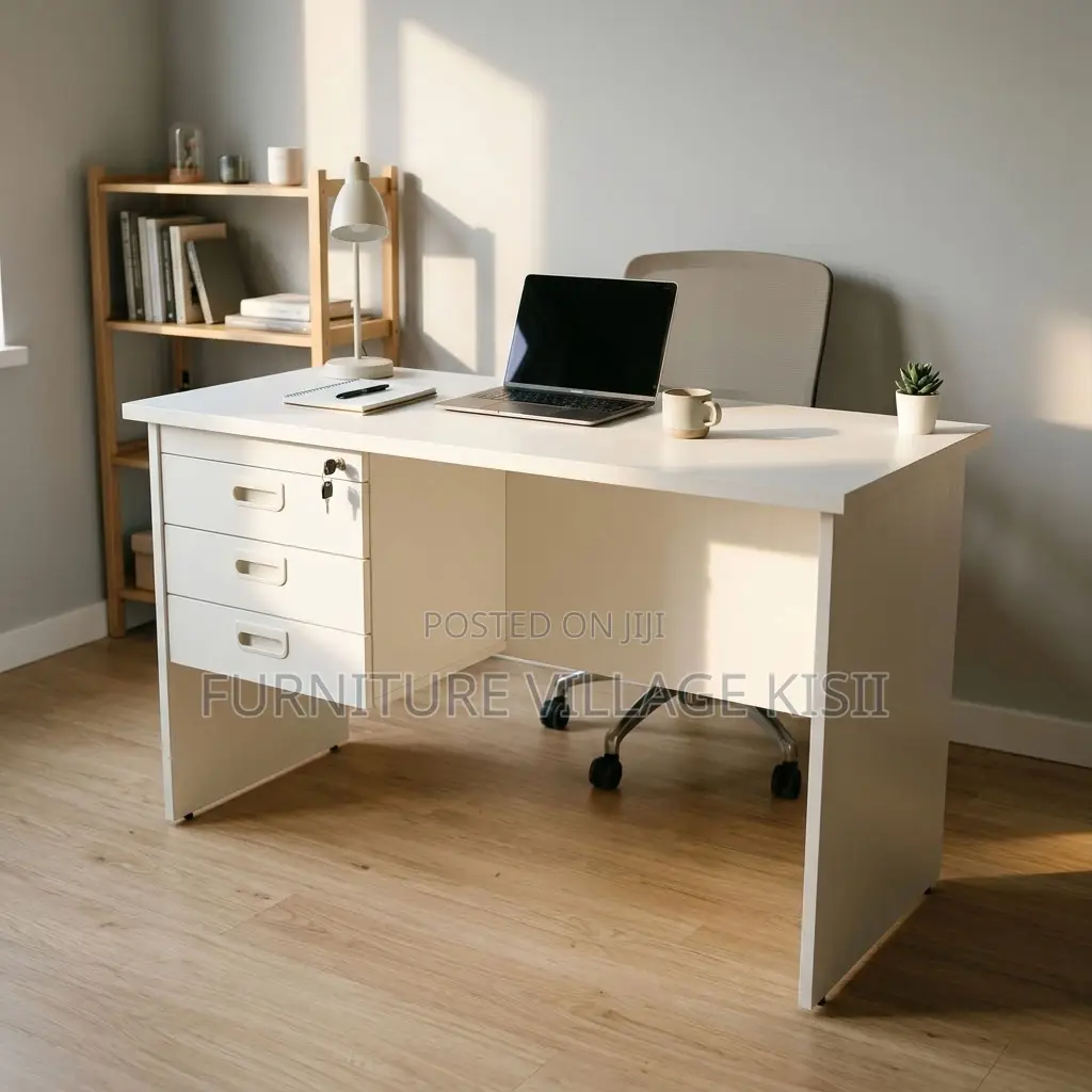 1.2m White Clerical Office Desk