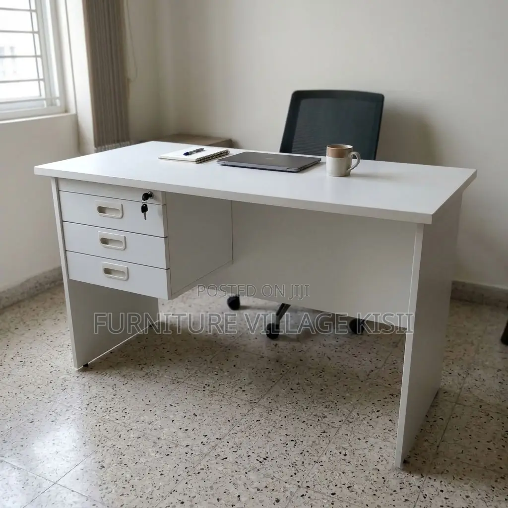 1.2m White Clerical Office Desk