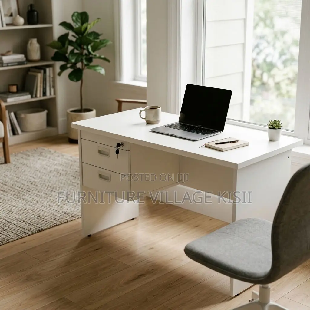 1.2m White Clerical Office Desk