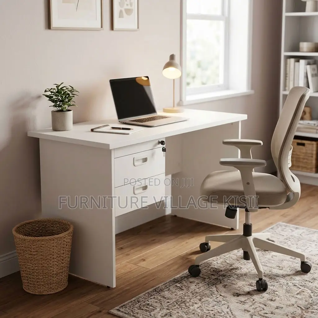 1.2m White Clerical Office Desk