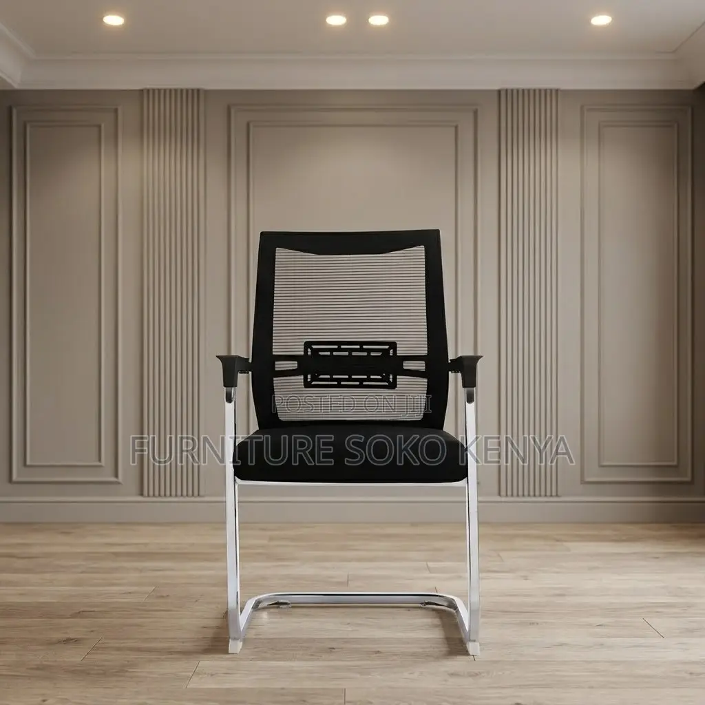 Office Reception Mesh Chairs | High Back | Fabric Visitor Seat