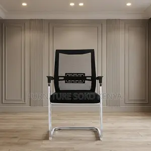 Office Reception Mesh Chairs | High Back | Fabric Visitor Seat