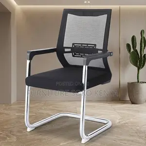 Office Reception Mesh Chairs | High Back | Fabric Visitor Seat
