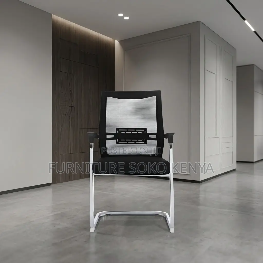 Office Reception Mesh Chairs | High Back | Fabric Visitor Seat