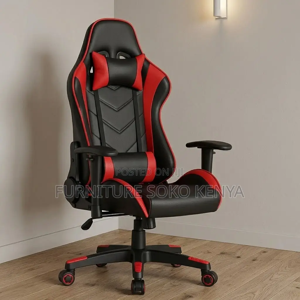 Home Studio Chairs | Leather Adjustable Red-Black | Gamers Chair