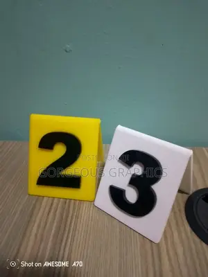 Mini Table Numbers
