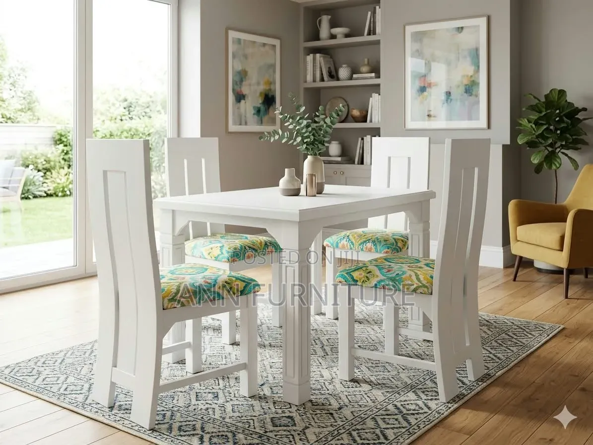 Dinning Table 4seater Bleu Color