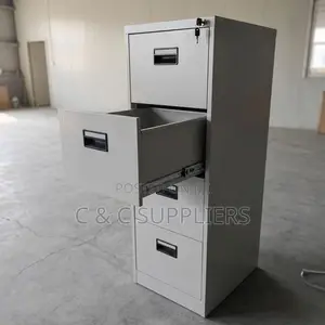 4-Drawer Metallic Storage Locker