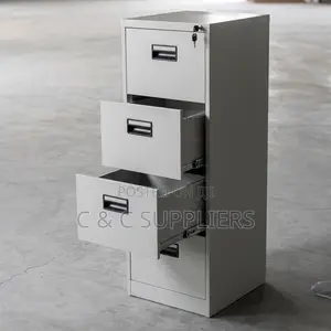 4-Drawer Metallic Storage Locker