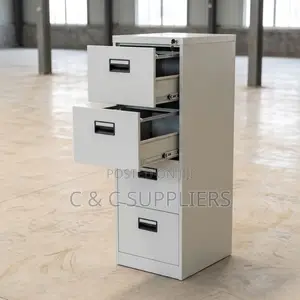 4-Drawer Metallic Storage Locker