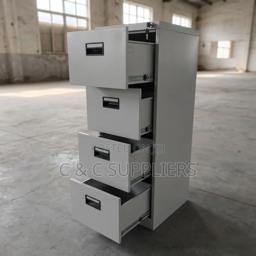 4-Drawer Metallic Storage Locker