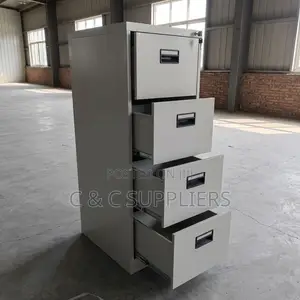 4-Drawer Metallic Storage Locker
