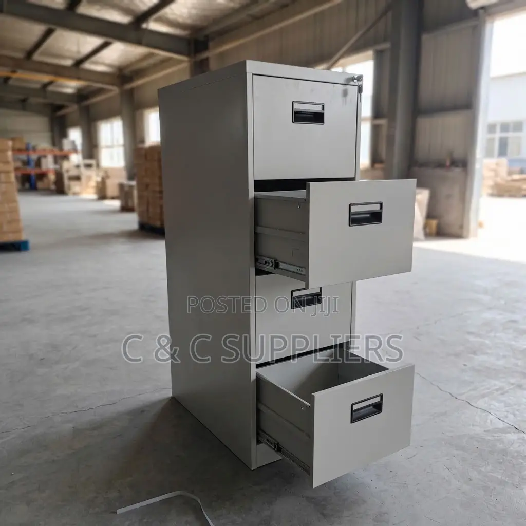 4-Drawer Metallic Storage Locker