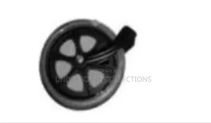 Solid Caster Front Wheel With a Fork Assembly
