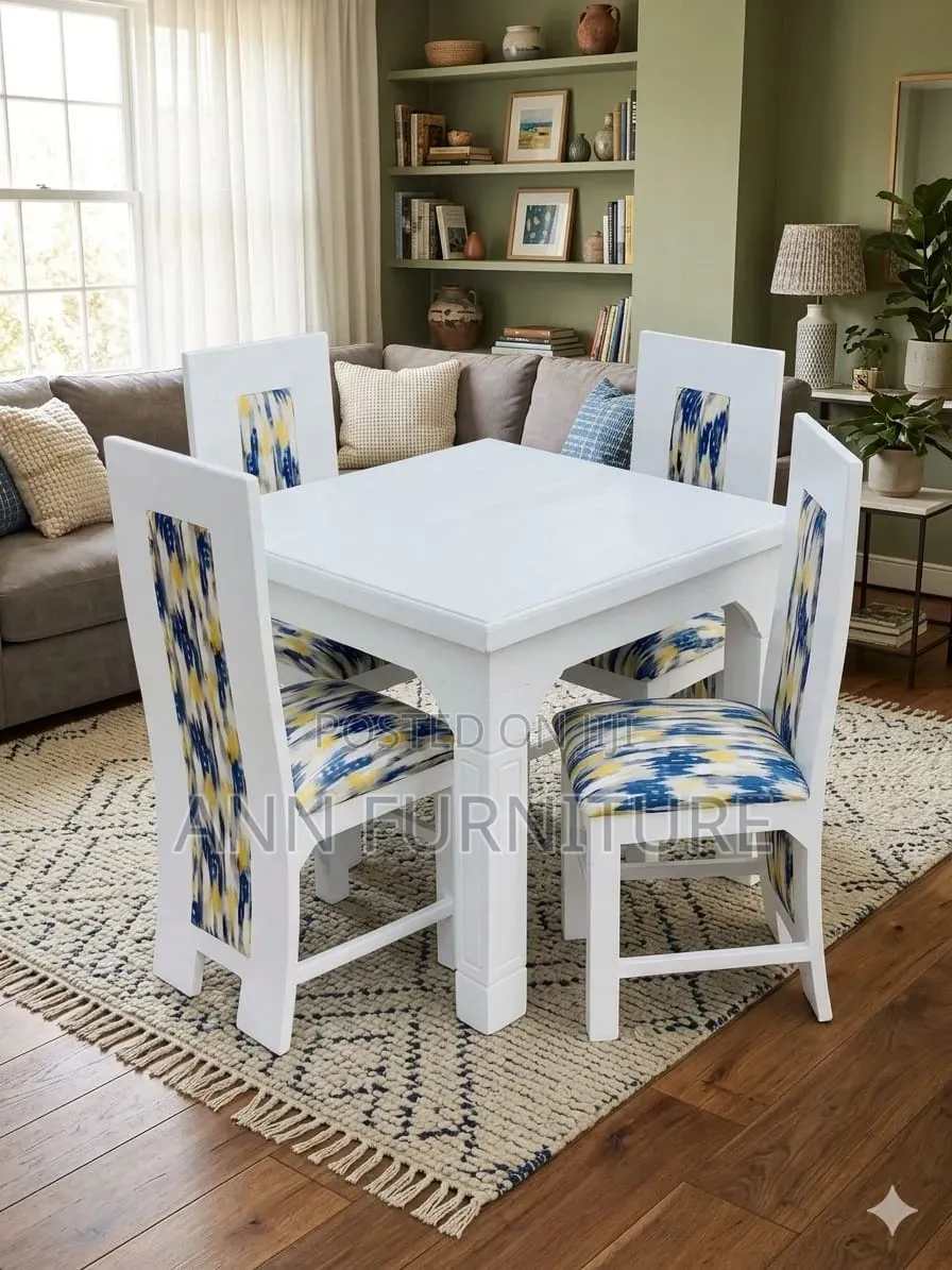 Dinning Table 4seater Grey's Calor and White