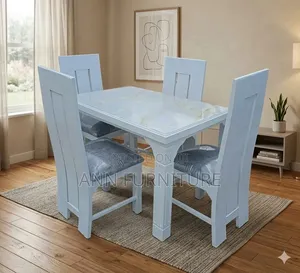 Dinning Table 4seater Grey's Calor and White
