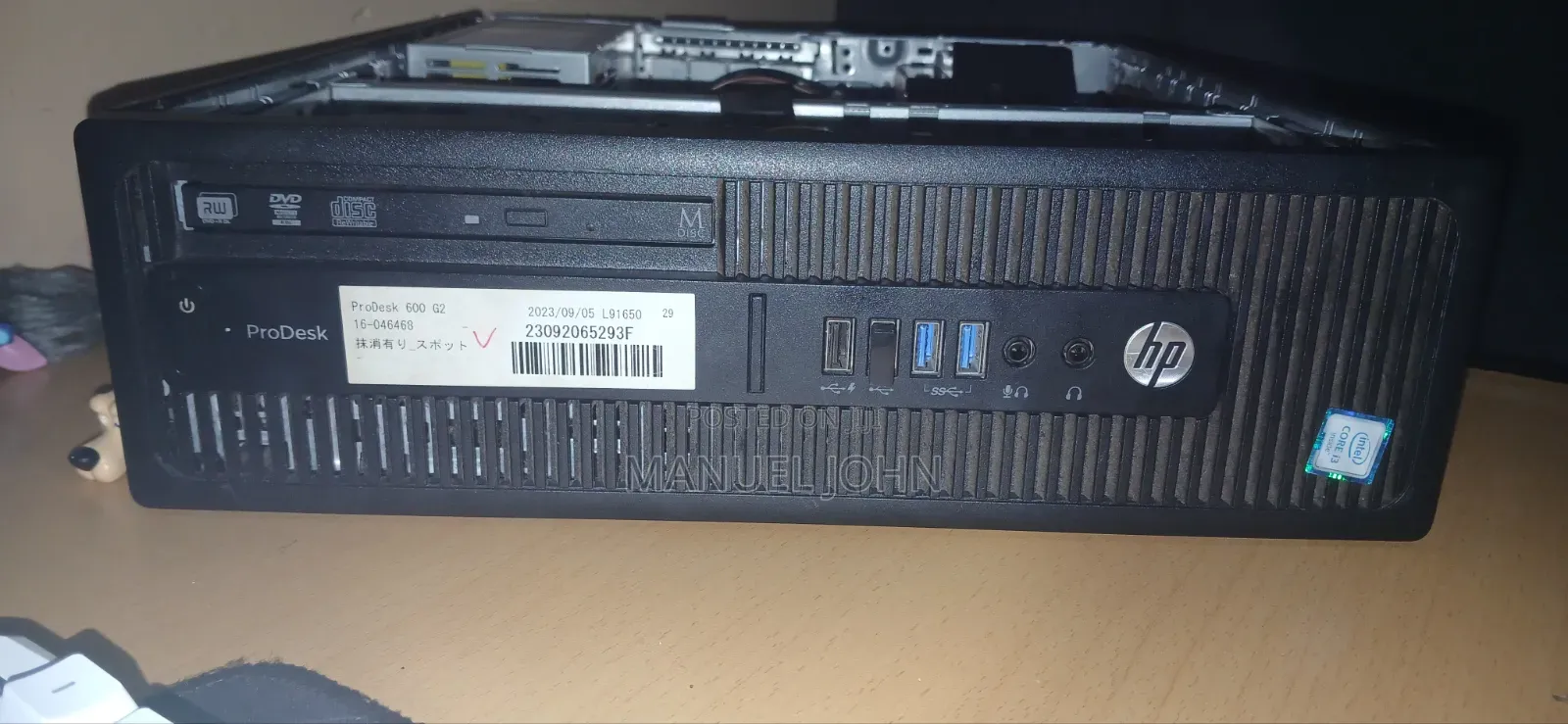 Desktop Computer HP ProDesk 600 8GB Intel Core i5 HDD 500GB