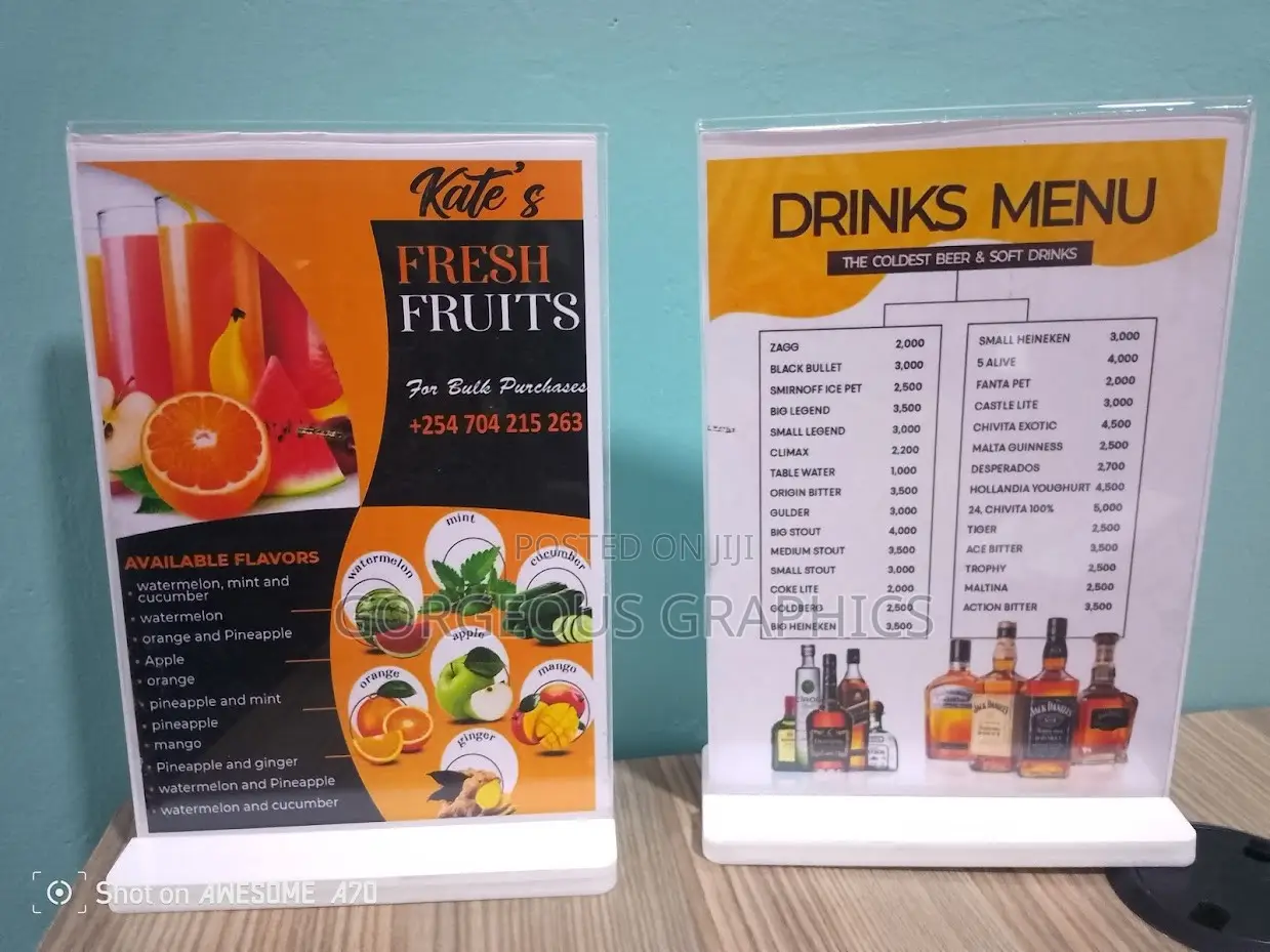 Menu Holders