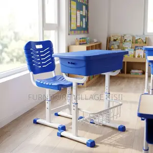 Blue Adjustable Kids Desk- Chair and Desk