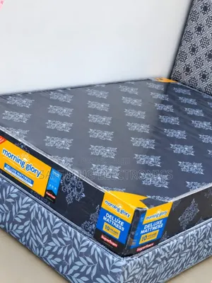 Superfoam 4x6x8 Plain Morning Glory Mattress - Grey/Stripes