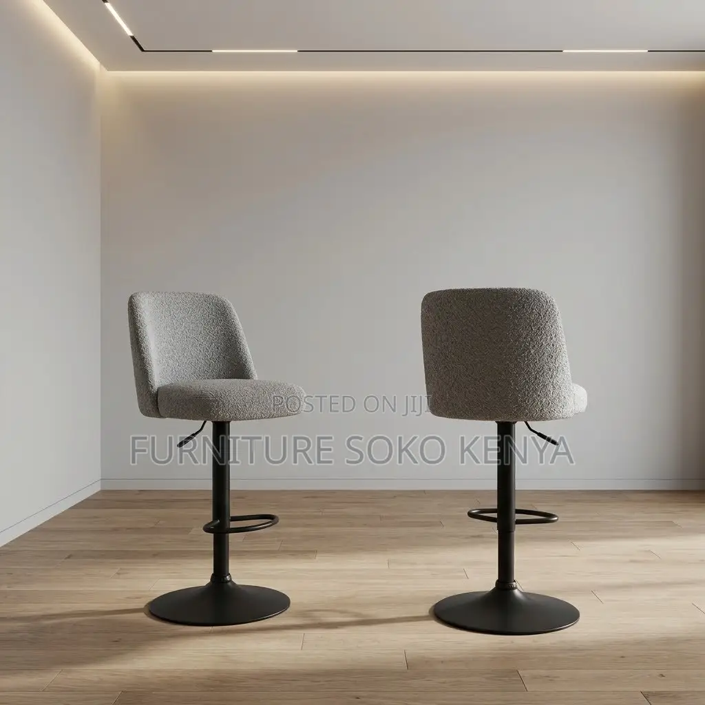 Home Counter Barstool | White Adjustable Swivel | Bar Stool