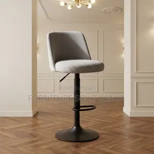 Home Counter Barstool | White Adjustable Swivel | Bar Stool