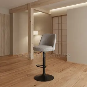 Home Counter Barstool | White Adjustable Swivel | Bar Stool